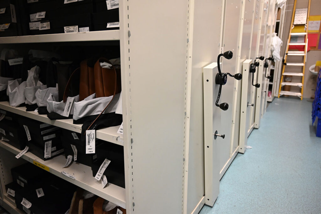 Selfridges Handbags Roller Racking