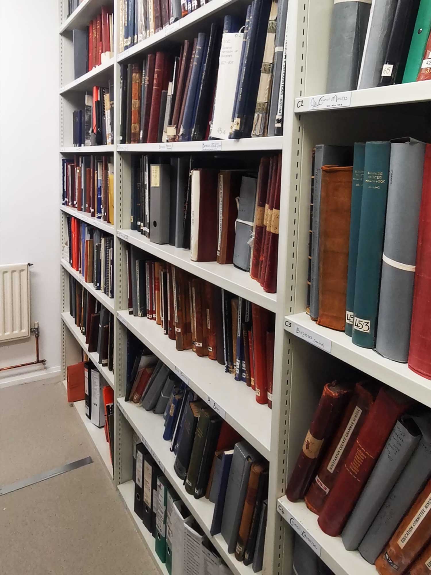 The Brampton Museum Archive Storage for Books