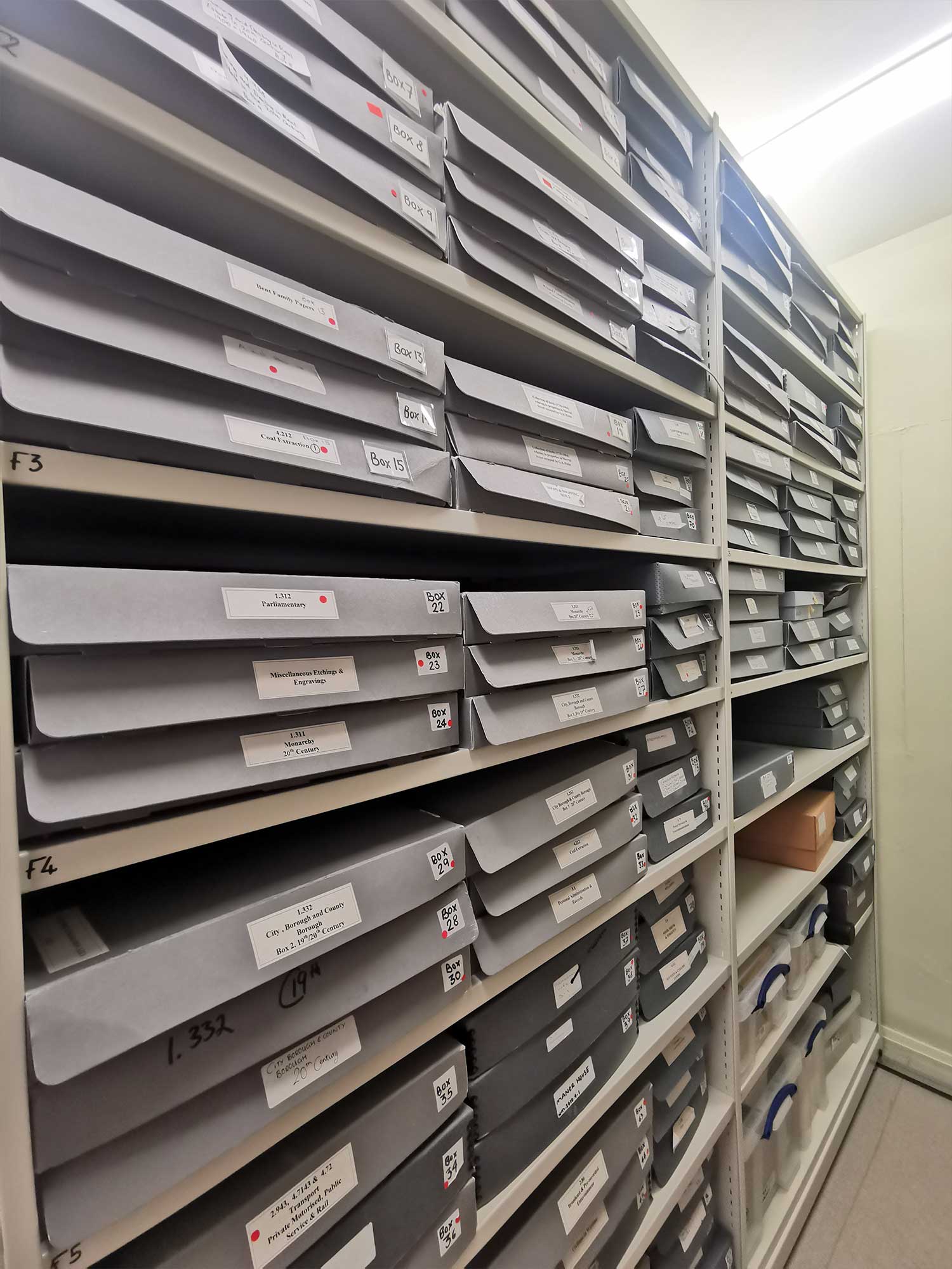 The Brampton Museum Archive Storage Shelving