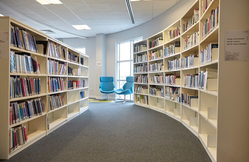 Library shelving Installation