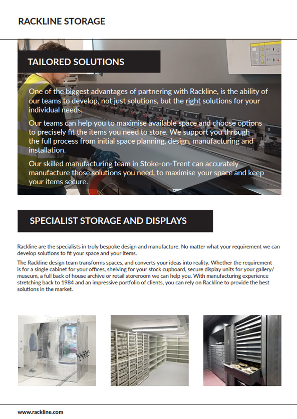 Rackline Storage Solutions Brochure