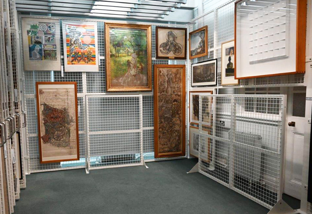 Mesh Art Storage Panels