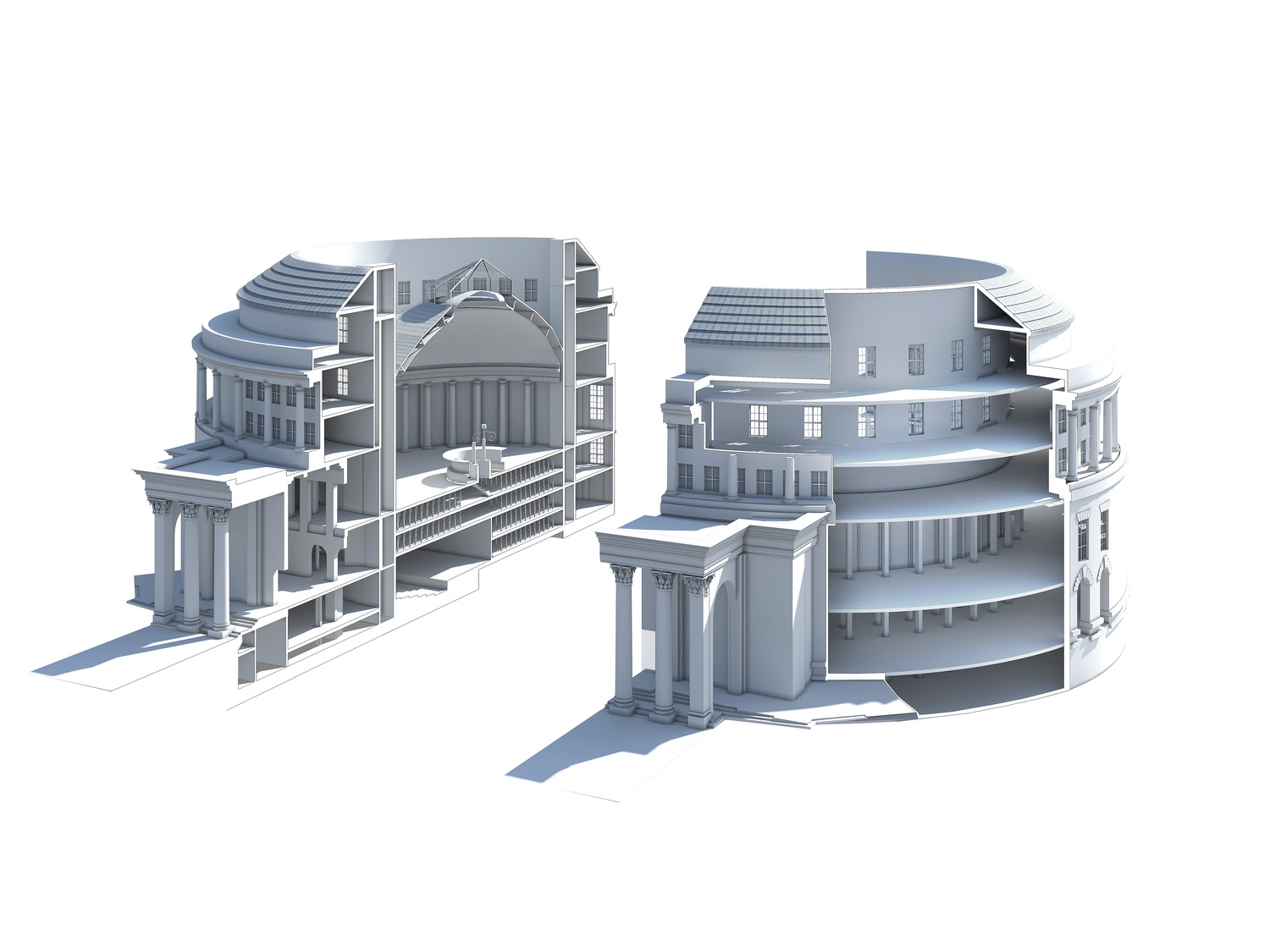 Manchester Central Library - Cross Section