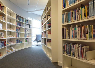 Static Library Shelving at West College Paisley Scotland