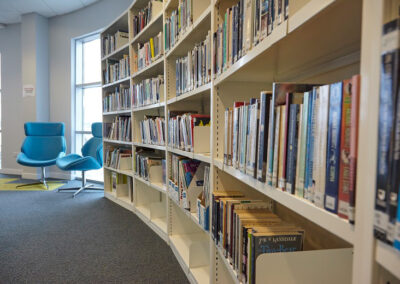 Library Shelves at West College